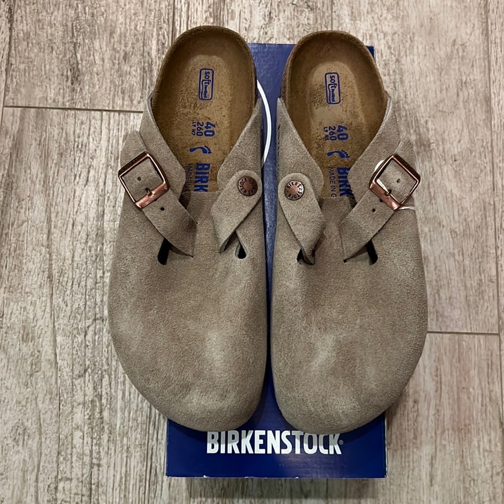 *Birkenstock Boston Clog Taupe size EU 40 N. NWT